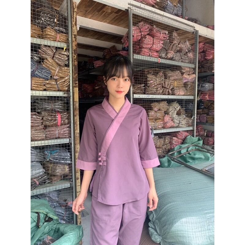 [HCM]Đồ lam đi chùa - Xéo 3 Nút kate