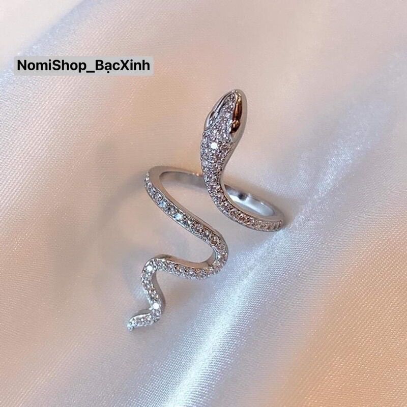 Nhẫn rắn bạc ta, độc đáo thời trang cá tính - NomiShop