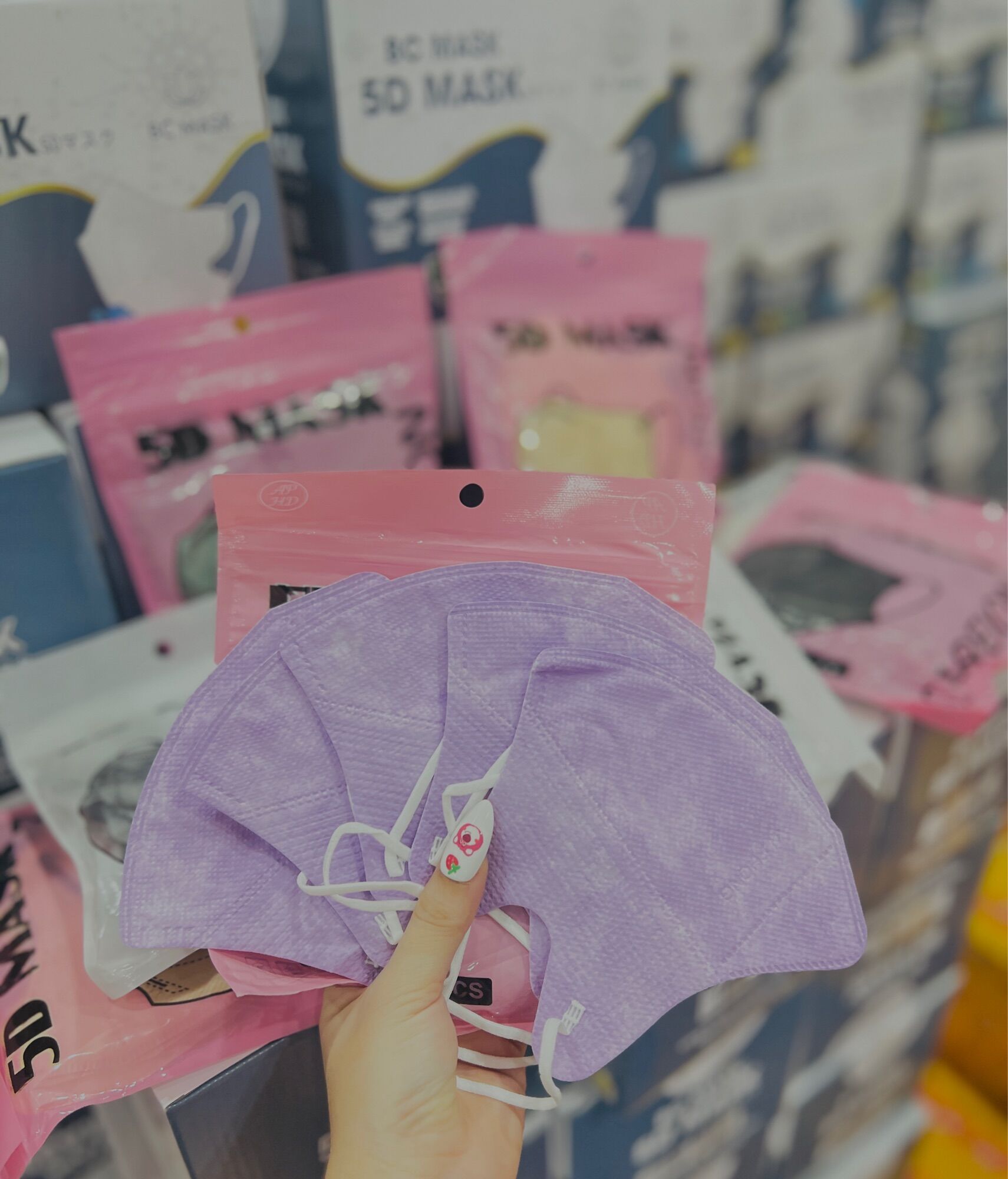 Combo 100c KHẨU TRANG 5D AN PHONG MIX MÀU