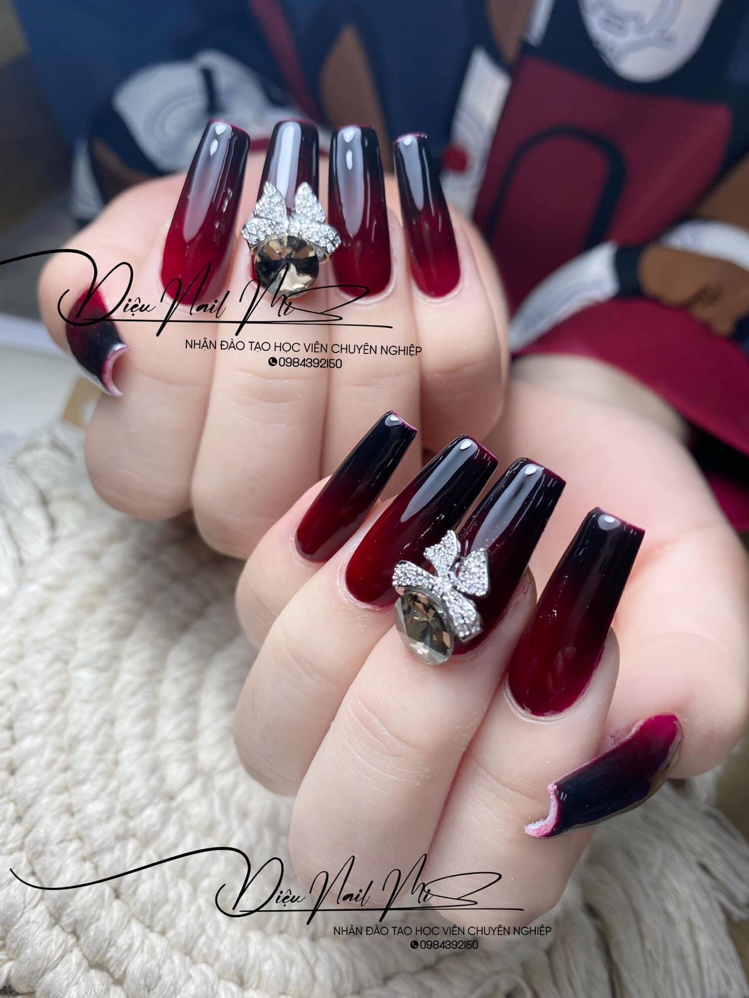 10 cái charm nơ nail giá siêu rẻ