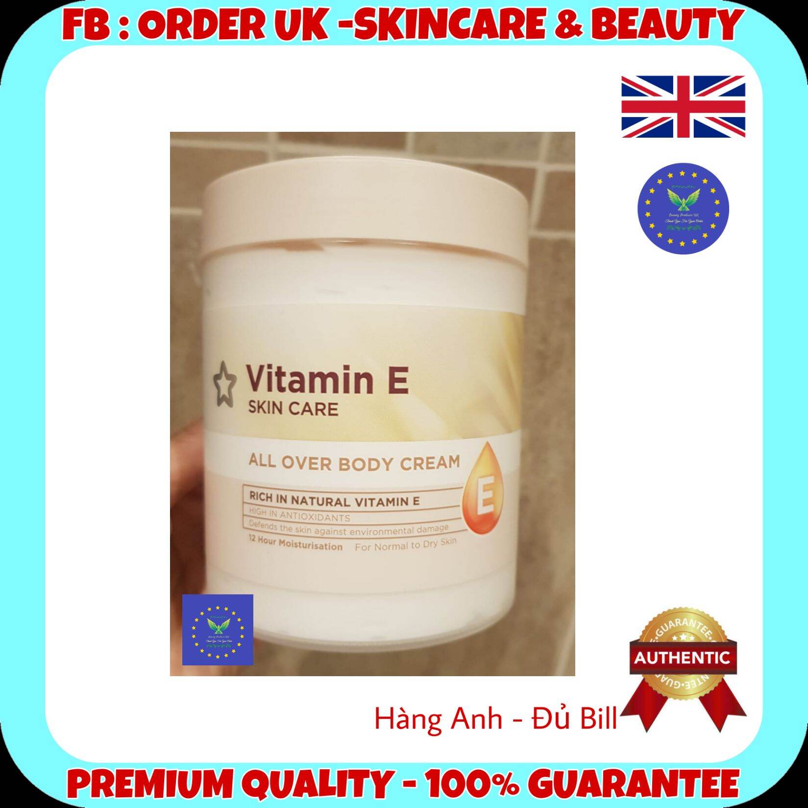 VITAMIN E dưỡng thể dành cho body