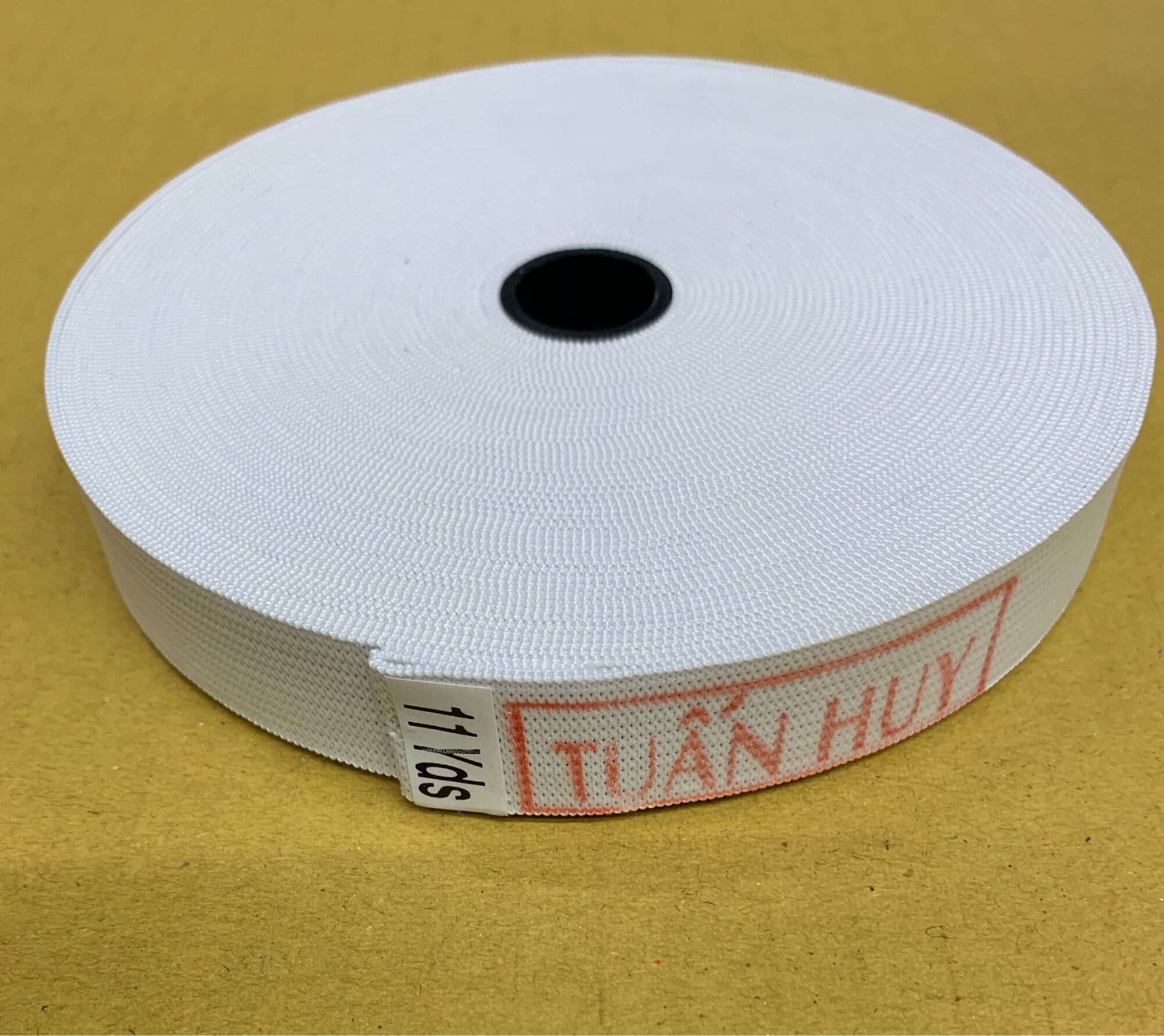 Cuộn 10m Thun tốt Tuấn Huy, nhiều size trắng, đen.