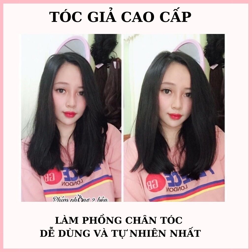 Tóc giả kẹp phồng chân tóc 2 bên làm dày tóc ( giá 2 bên )❇️freeship ❇️