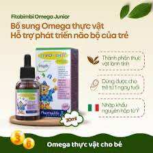 Fitobimbi Omega Junior (30ml) - Bổ Sung Omega Cho Bé, Giúp Bé Phát Triển Trí não, Thị Lực