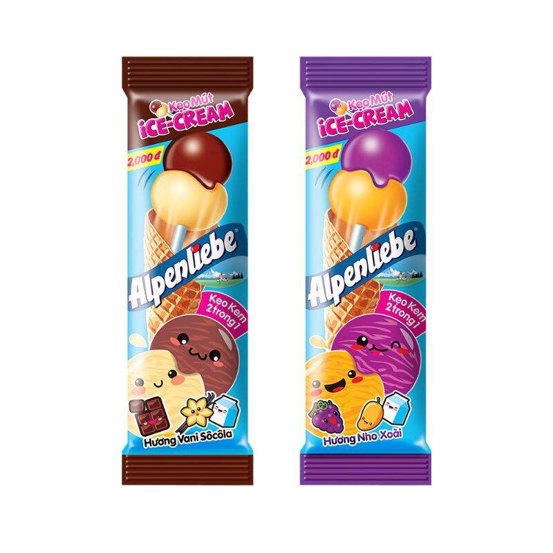 Kẹo Mút Alpenliebe Ice-Cream Mới (gói 32 que)
