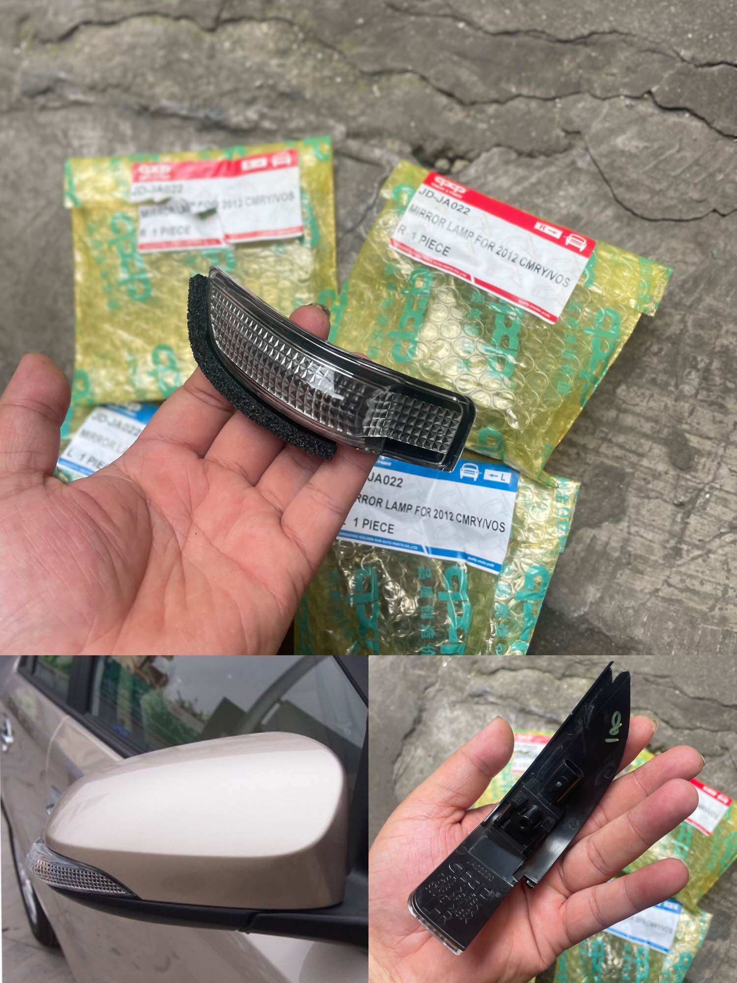 Đèn xi nhan gương chiếu hậu xe Toyota vios fom 2012-2019 hàng qxp