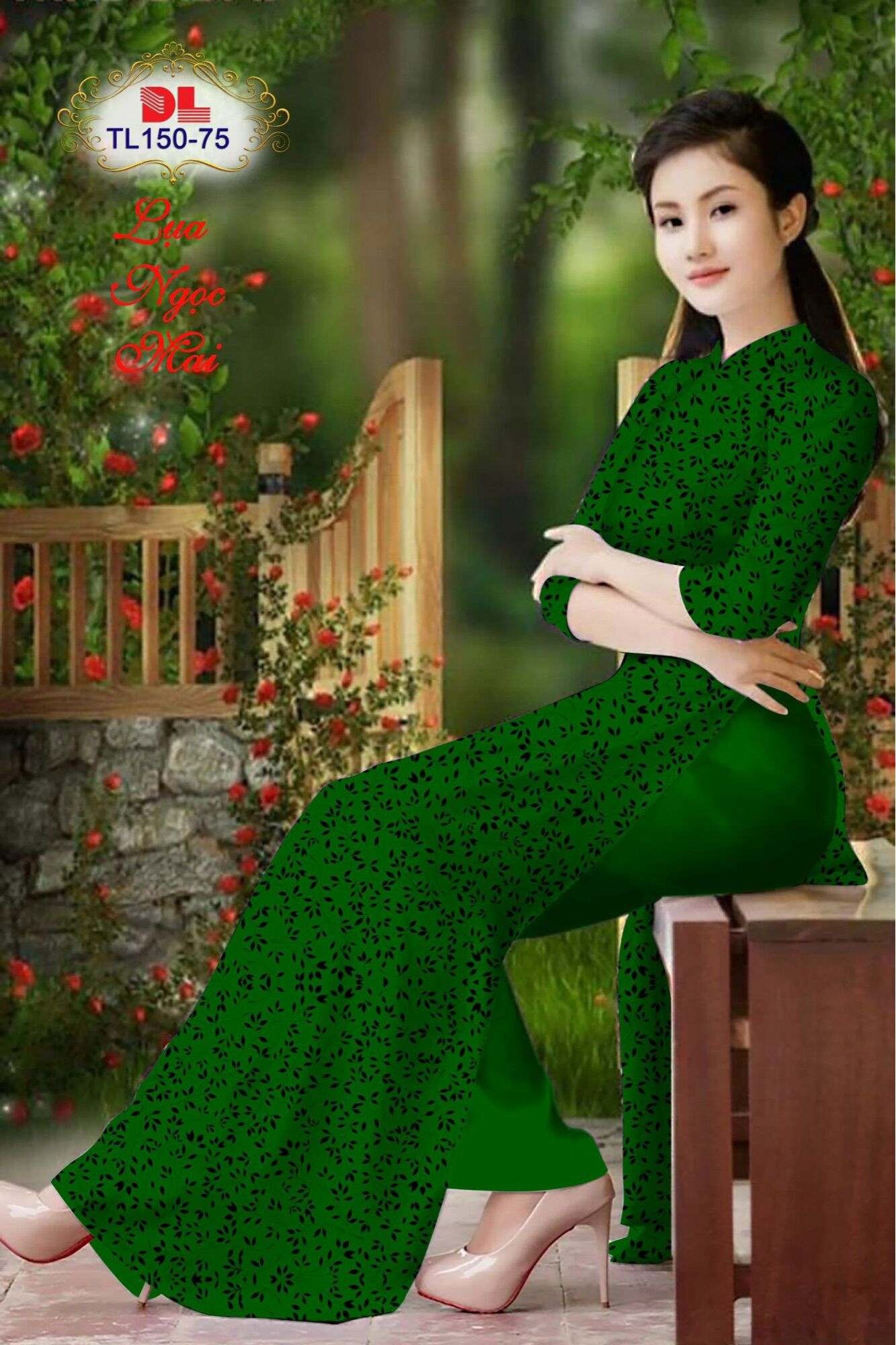 [HCM]Vải áo dài hoa nhí