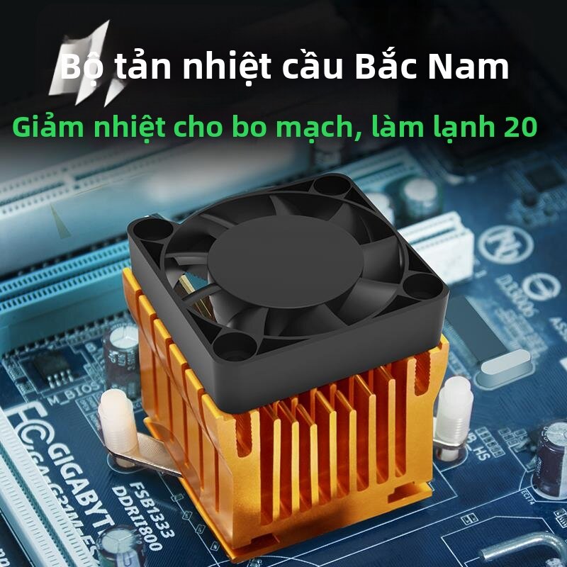 SHIYINBEIBI | Ultra Quiet Heat Sink for Chip South North Bridge 4CM Fan Giá 176,000 Đồng*Miễn phí vận chuyển