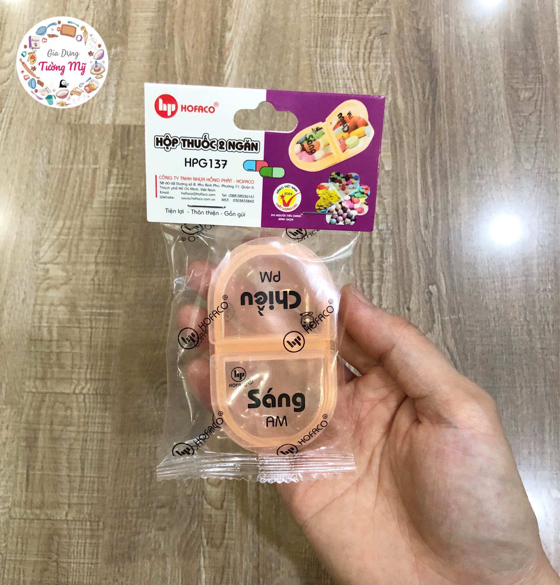 [Chính Hãng HOFACO] Hộp Chia Thuốc 2 Ngăn, 4 Ngăn