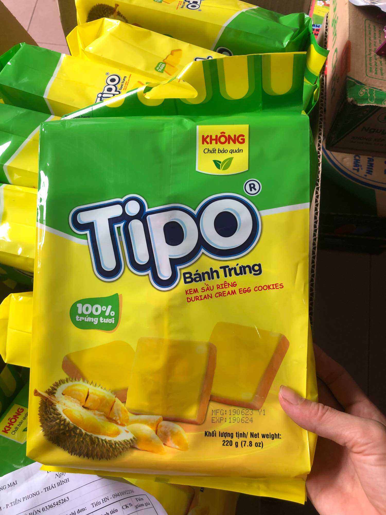 Bánh tipo kem sầu riêng