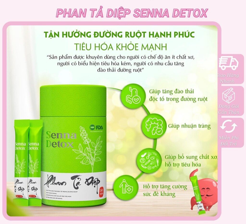 . Phan tả diệp senna detox dr.lacir thải độc ruột, thanh nhiệt cơ thể, đào thải mỡ thừa. Senna detox phan tả diệp, thải độc cơ thể, nhuận trường, hỗ trợ tiêu hóa, kích thích nhu động ruột. Trà thải độc senna.