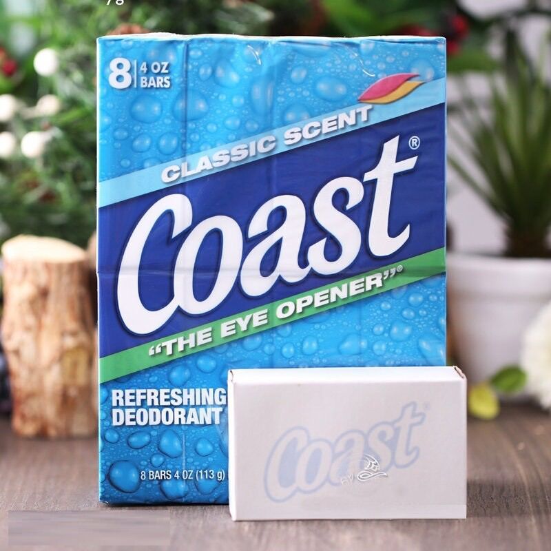 Combo lốc 8 cục xà bông coast sát khuẩn sạch da 113g nhập mỹ