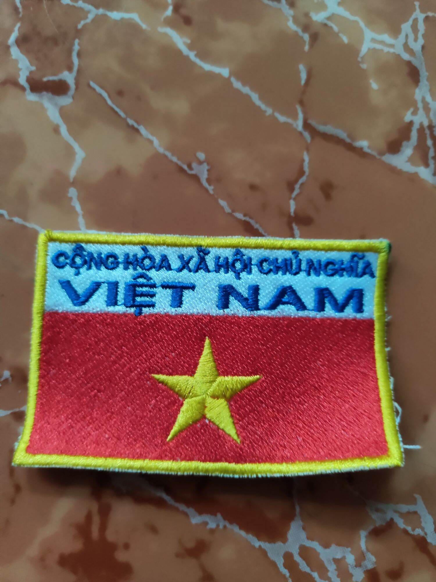 Patch sticker cờ vải Việt Nam, cờ đỏ sao vàng