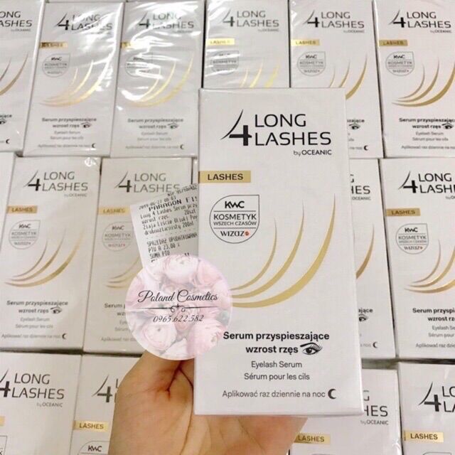Dưỡng dài mi Long4Lashes Eyelash hàng nội địa Balan kèm bill, đảm bảo cung cấp các sản phẩm đang được săn đón trên thị trường hiện nay