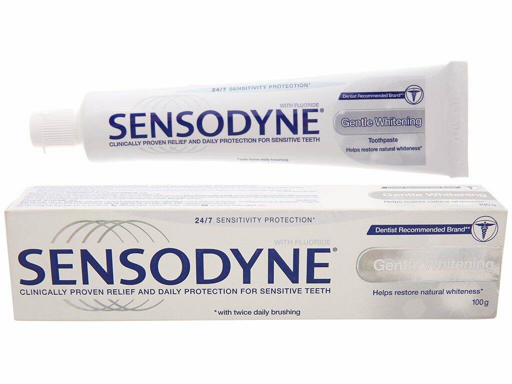 Kem đánh răng sensodyne trắng sắng 100g