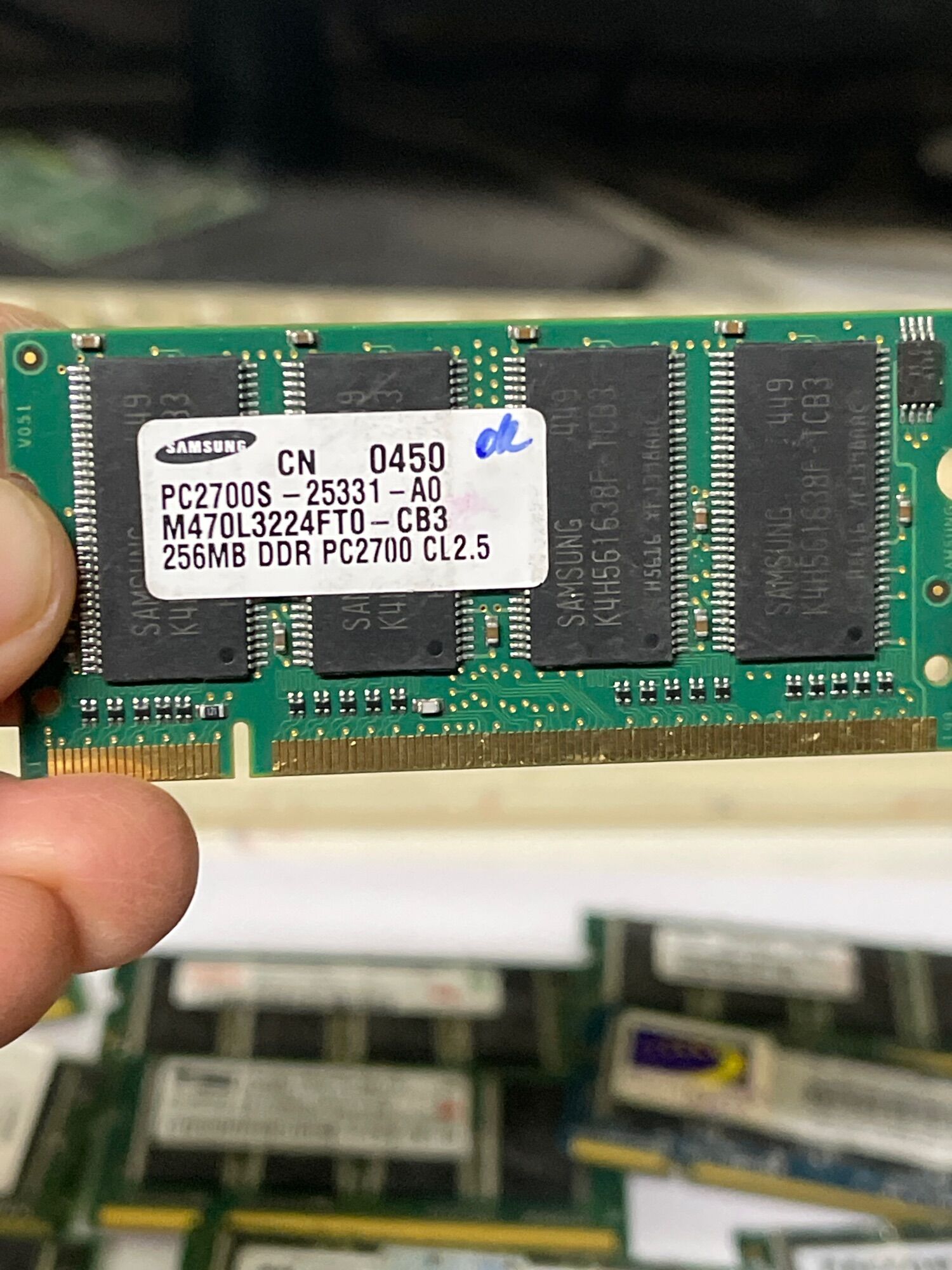 Ram DDram 1 256MB Laptop bus 333 /2100/2700