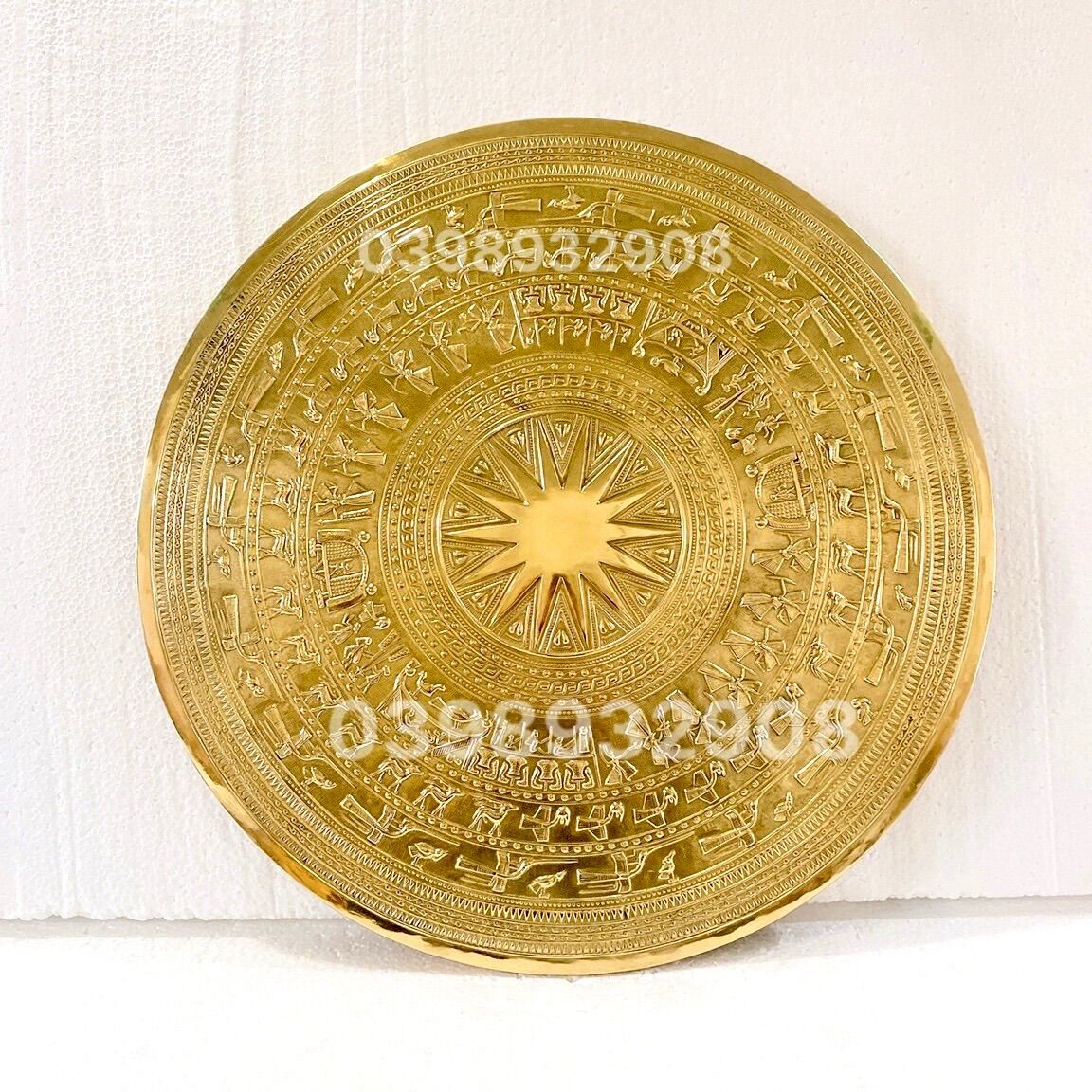 Trống đồng 60 cm chất liệu bằng đồng