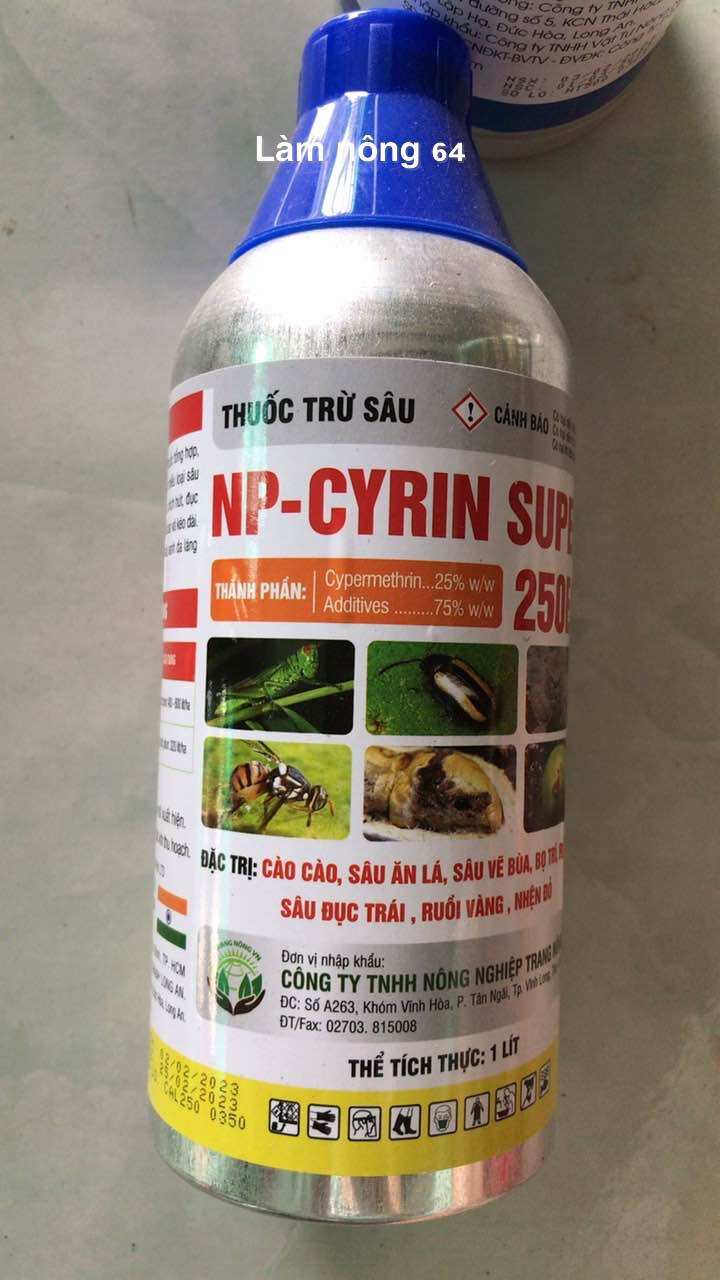 Thuốc trừ sâu Cybemethrin 250ec, trừ sâu ăn tạp, KL:1L