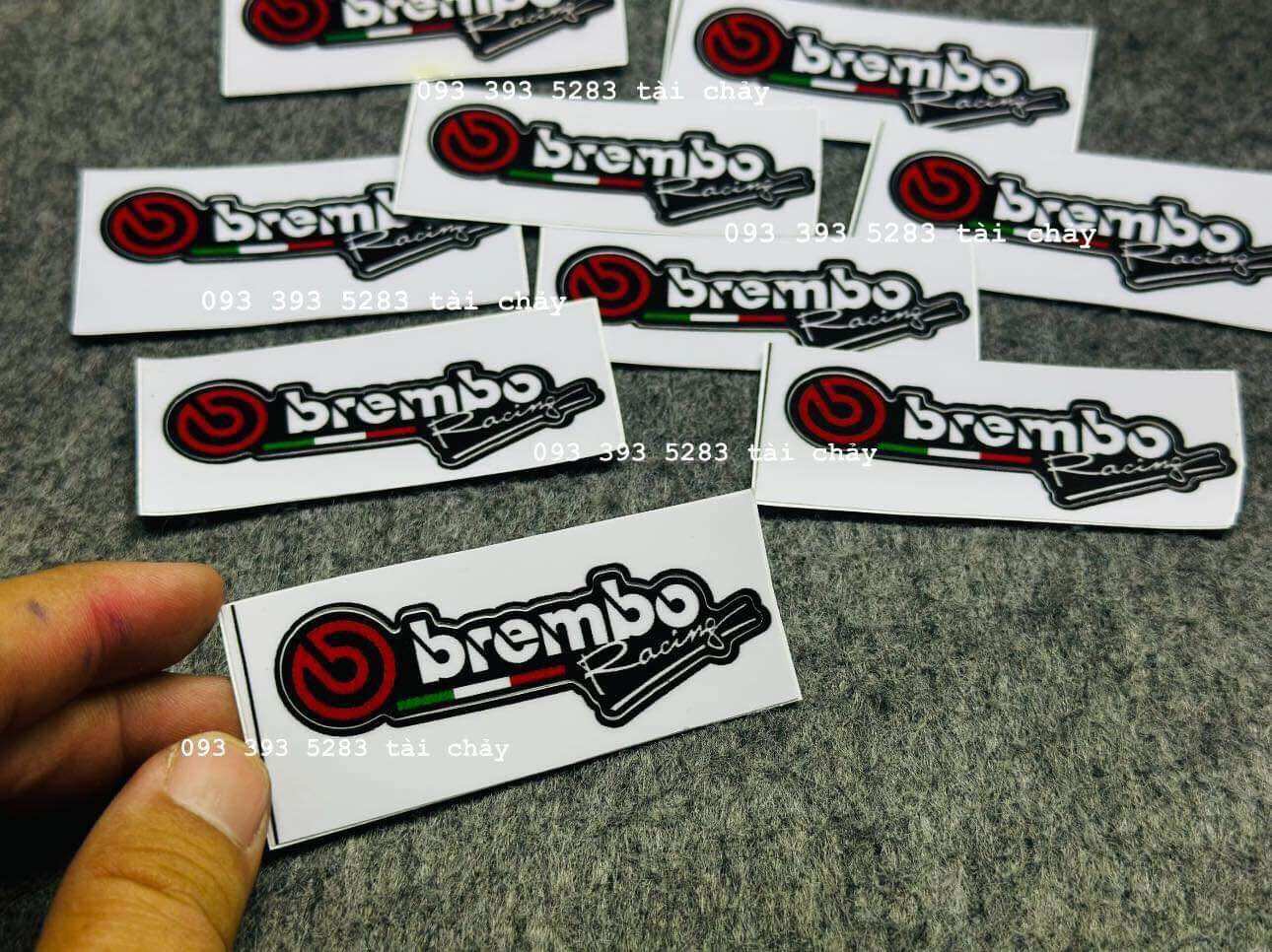 [ 1 MIẾNG ] TEM STICKER BEMBO DÁN TRANG TRÍ XE