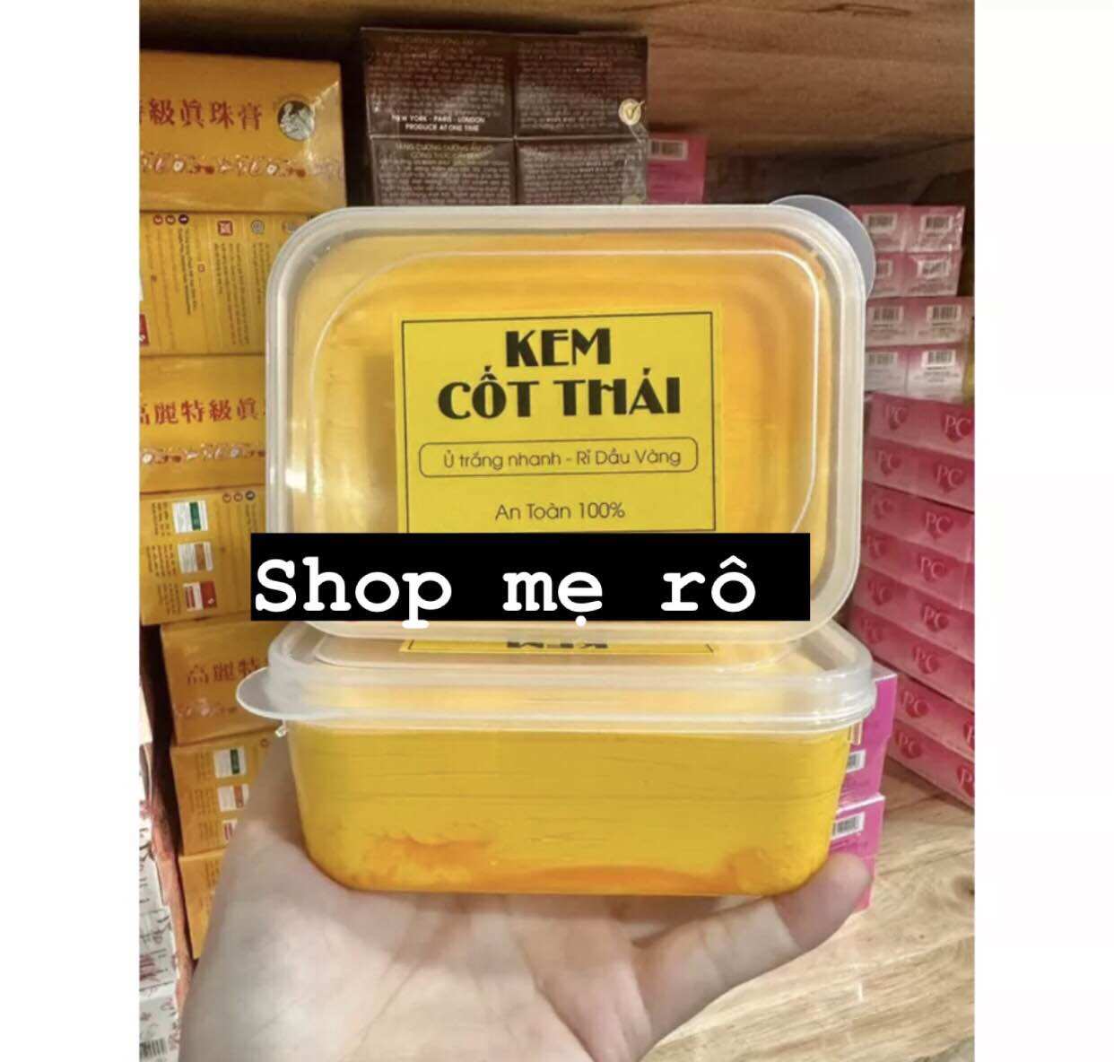 Kem cốt Thái nguyên chất rỉ dầu vàng hủ 500g