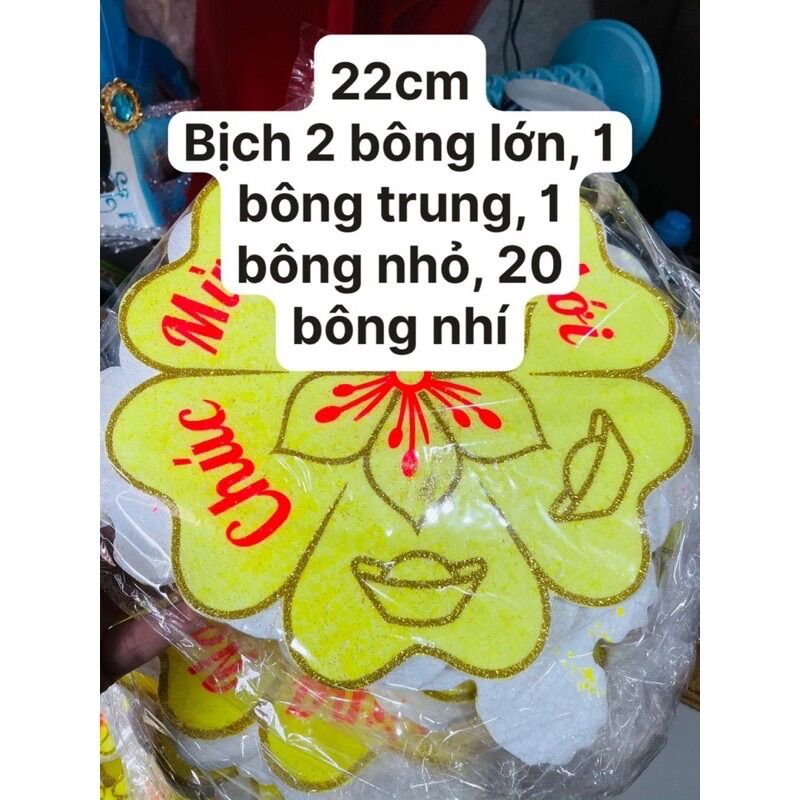 Hoa mai xốp trang trí tết