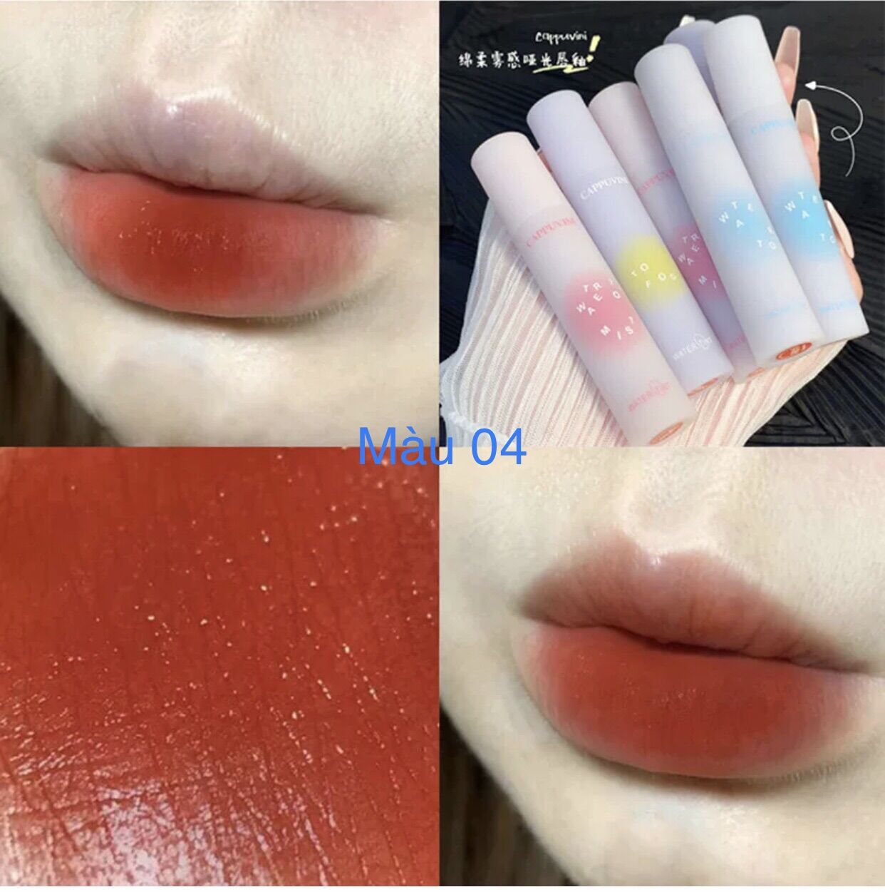 Son Kem Lì Cappuvini Air Mist Delicate And Soft Mềm Mịn Môi