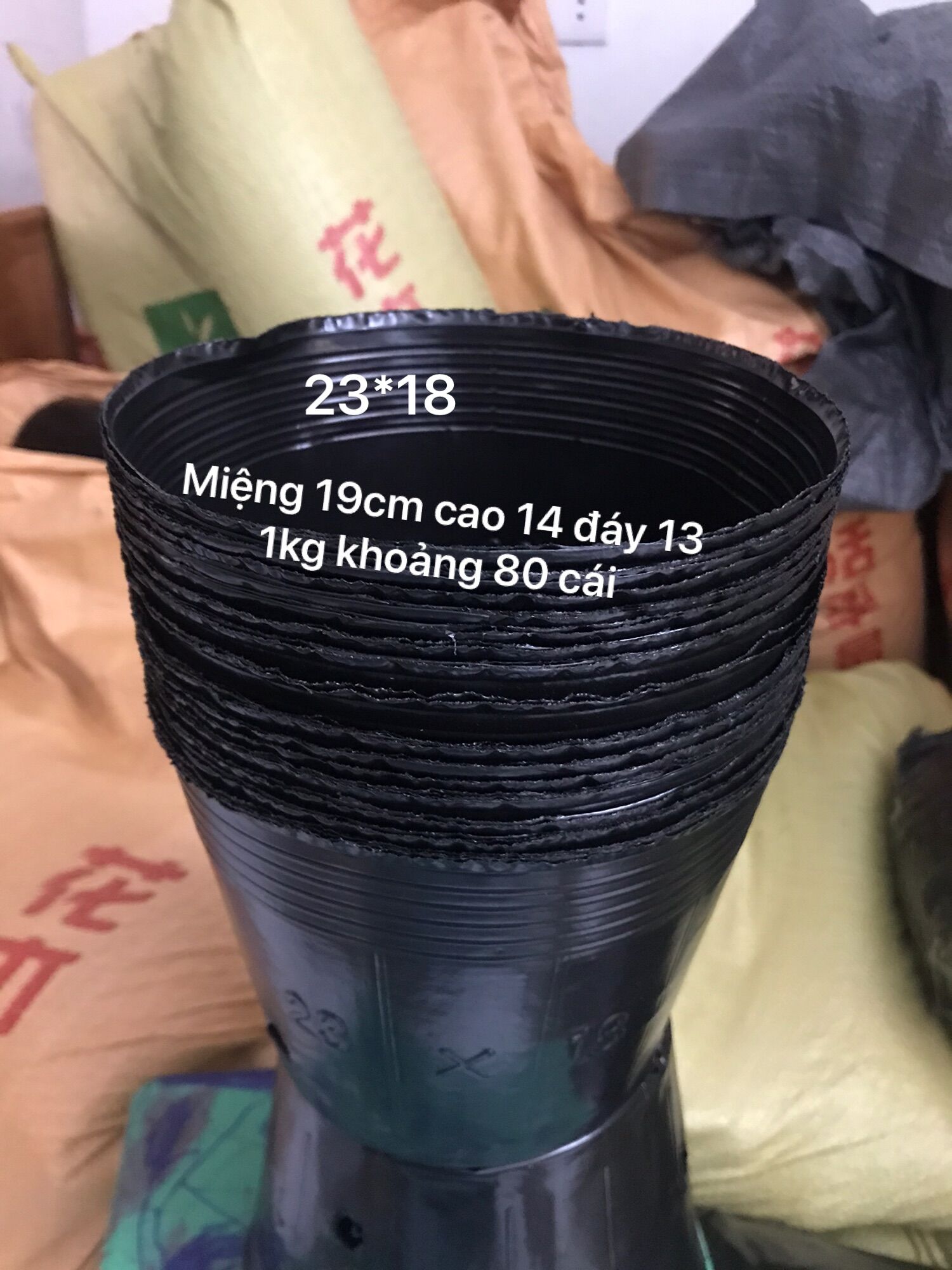 1kg bầu ươm cây 23.18(80 cái/kg
