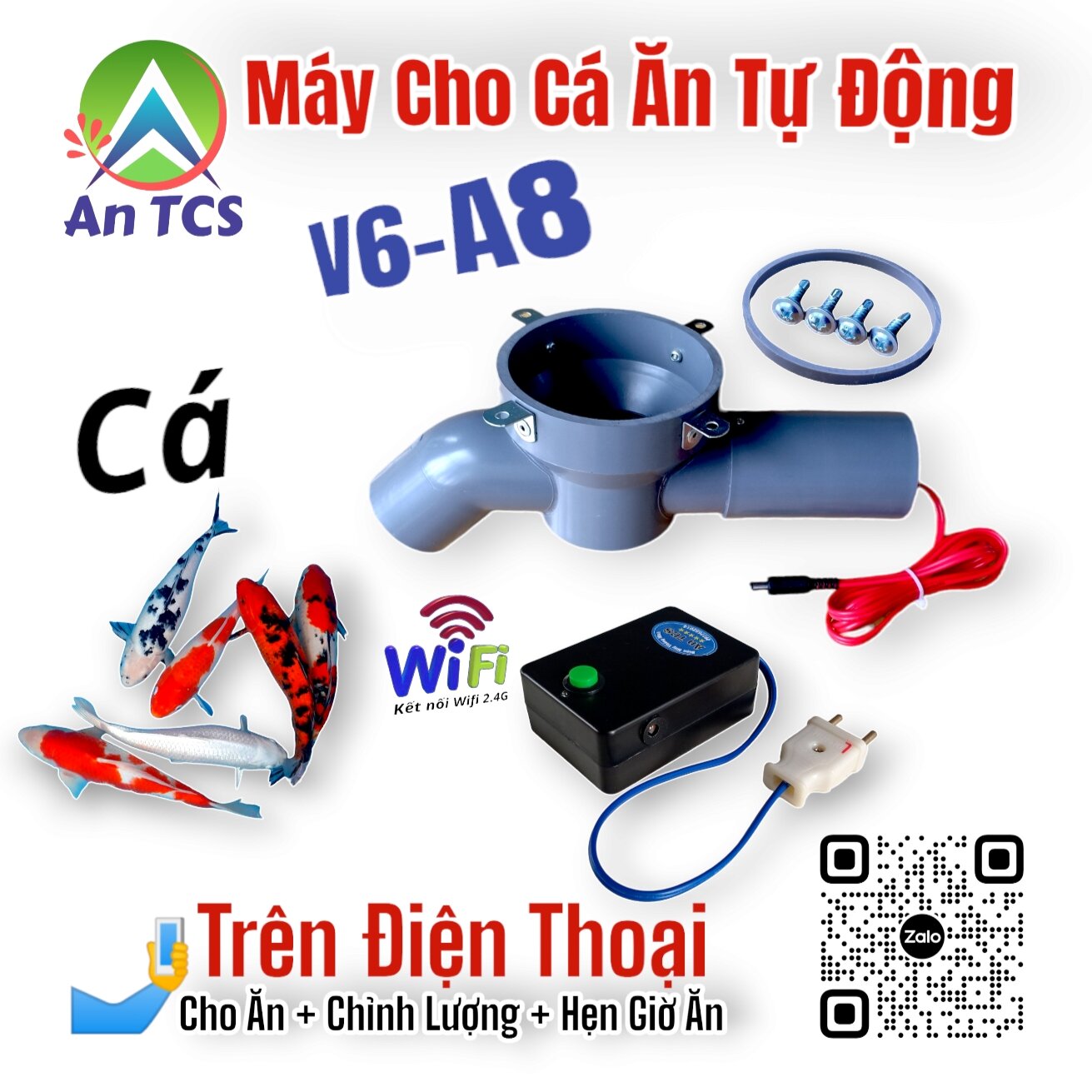 máy cho heo ăn tự động wifi AN TCS