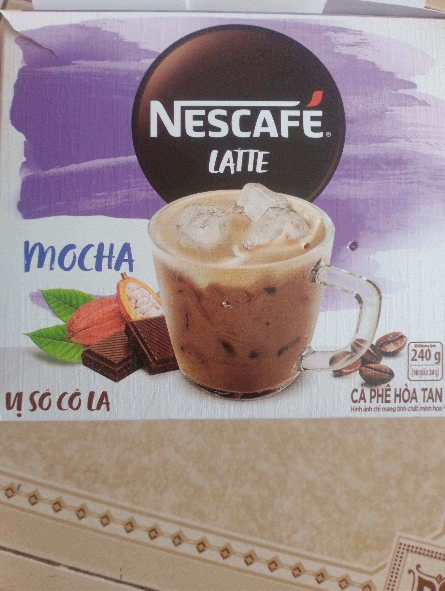 Nescafe Latte socola họp 10 gói