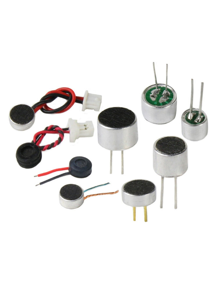 Microphone Điện Áp Định Mức Điện Dung ELECFANS 9*7/6x5mm Đầu Nghe Đĩa CD Đầu Thu Âm Thanh Linh Kiện Điện Tử Thiết Bị Âm Thanh