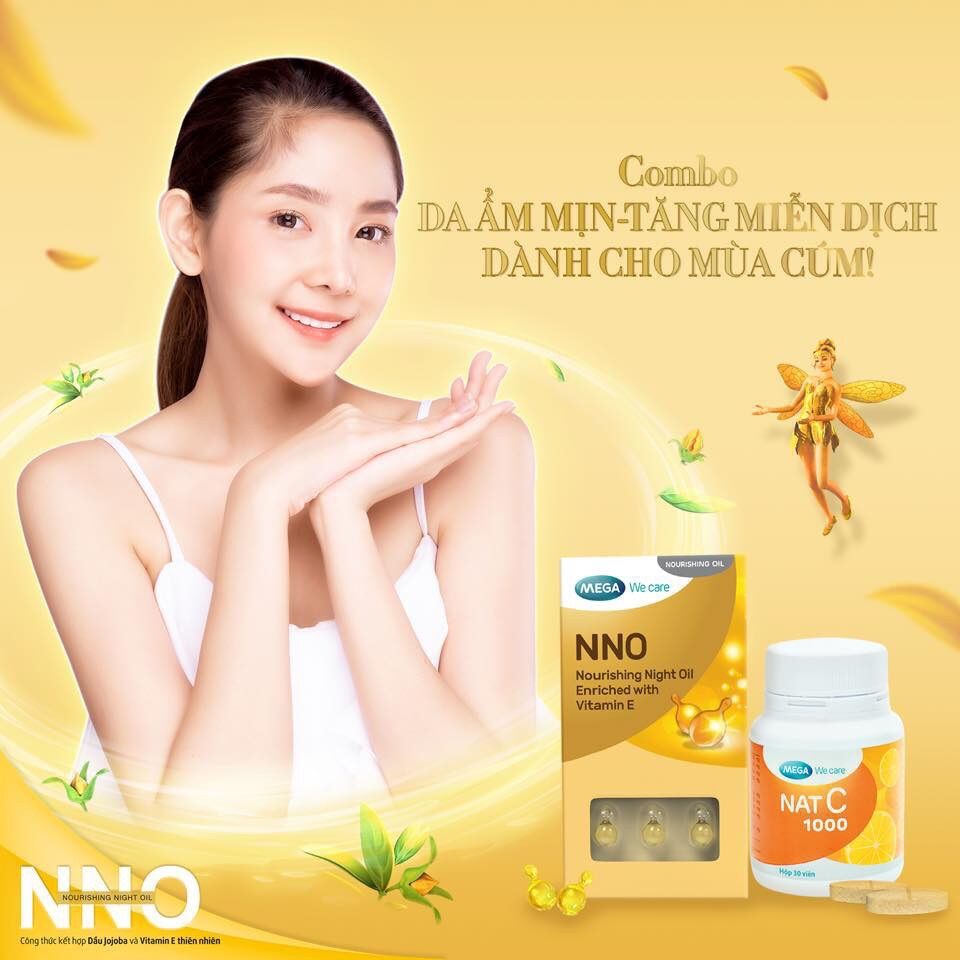 Viên dầu dưỡng da vitamin e NNO mẫu Mới