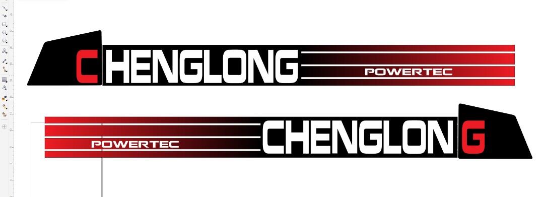 Cặp Tem decal tem dán trang trí cánh cửa xe cheng long