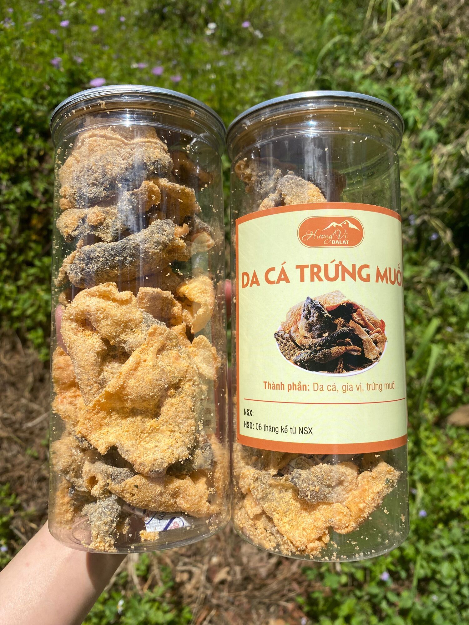 Da cá trứng muối lon 200G