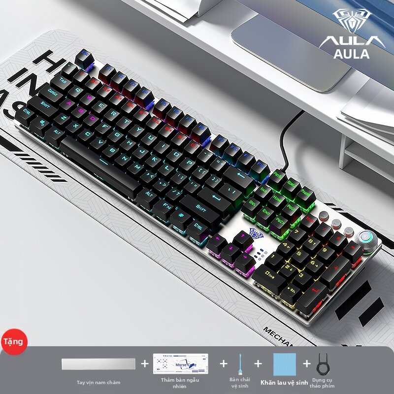 AULA | Ergonomic Customizable Mechanical Keyboard for Gaming and E-sports Giá 761,000 Đồng*Miễn phí vận chuyển
