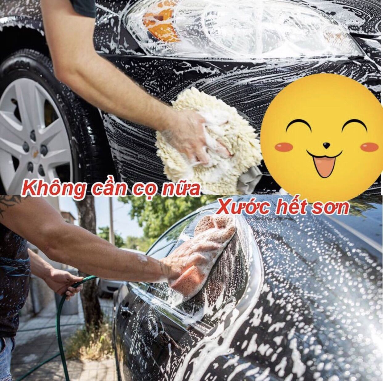 Bột Rửa Xe Không Chạm