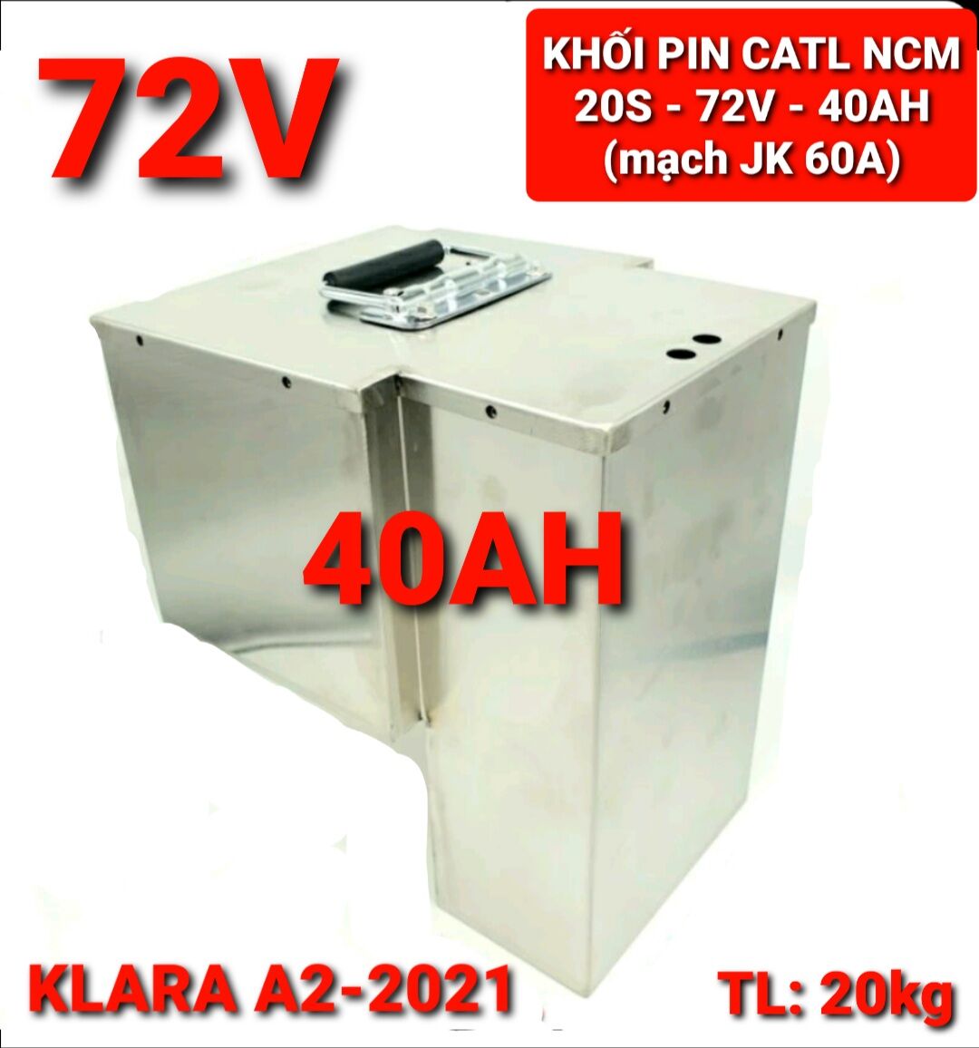 Achun.vn - klara a2 - khối pin catl ncm 72v - 20s - 40ah mạch jk xả 60a có bluetooh phù hợp xe điện vinfast