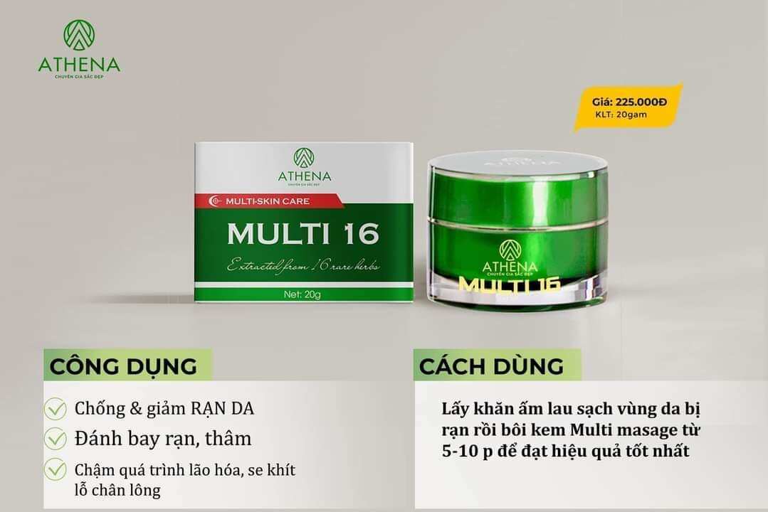 Combo 20 hũ kem multi 16 loại 20g