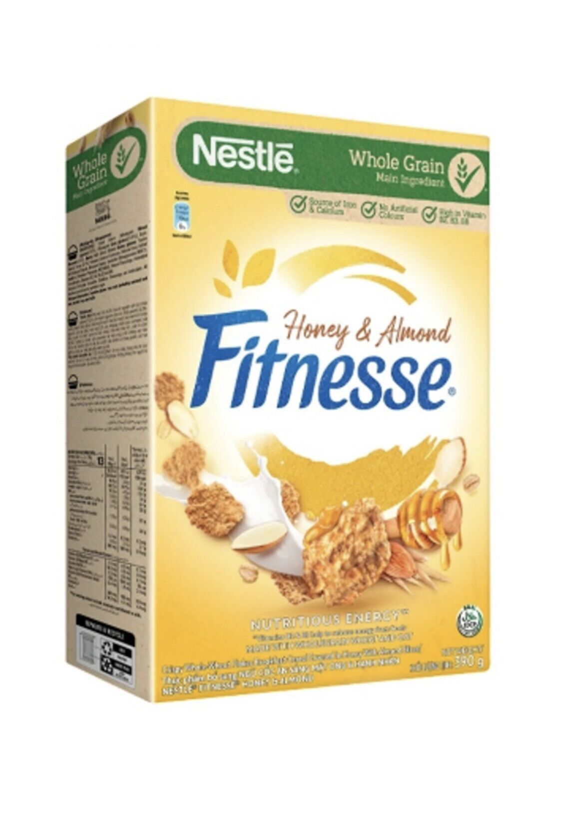 Hộp 390g Ngũ Cốc Ăn Sáng Mật Ong và Hạnh Nhân Nestle Fitnesse Honey Almond