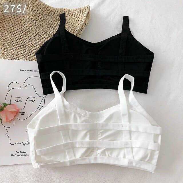 55k/6 Áo Bra 3 Dây Cotton Mút Mỏng 35-52kg