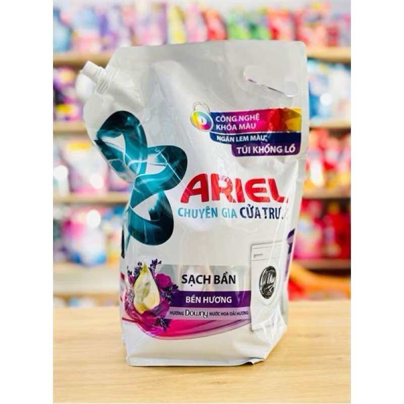 Nước giặt Ariel Cửa Trước Bền Màu Bền Hương Downy Oải Hương 3,7L