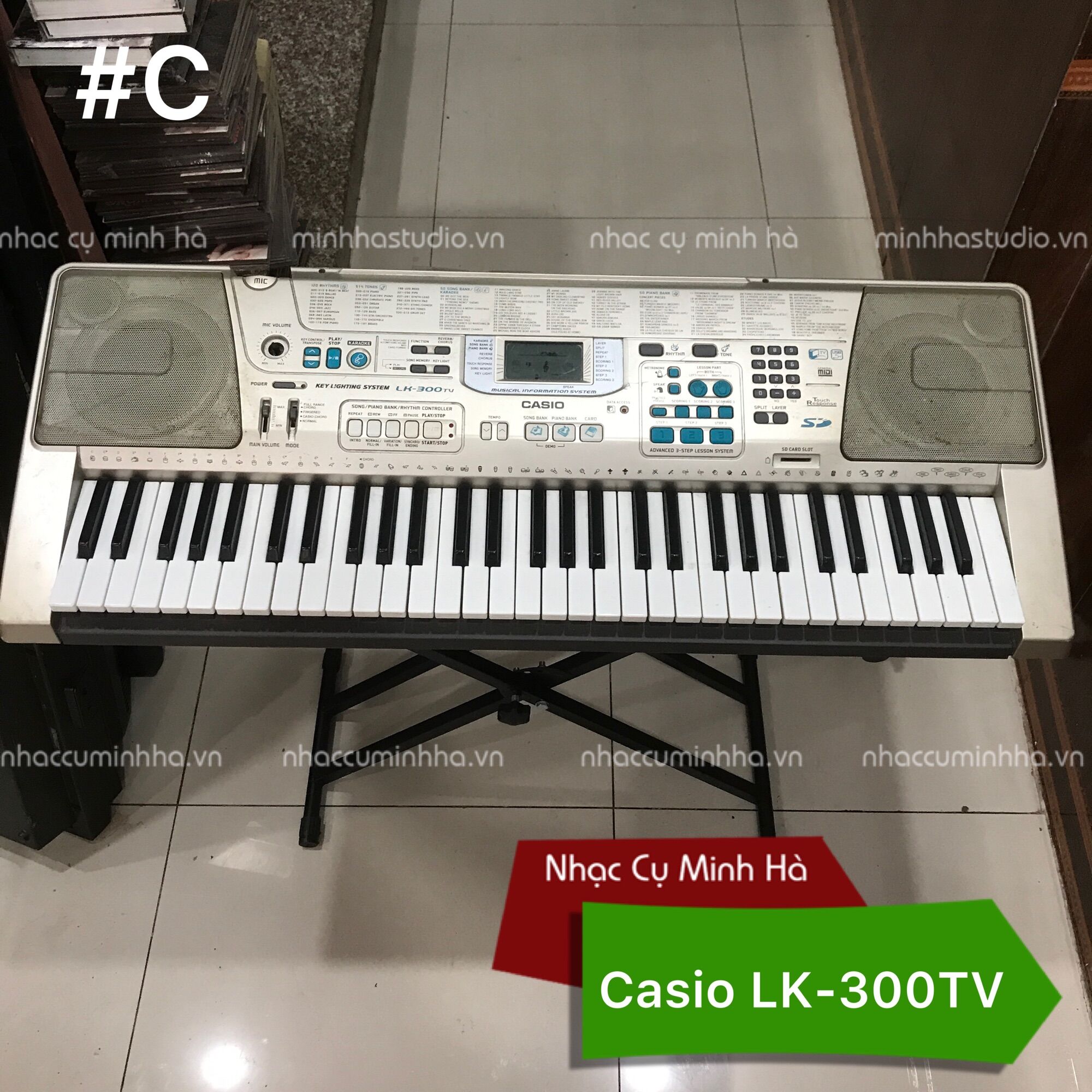 Đàn Organ Casio LK-300TV, Đàn Casio chính hãng đã qua sử dụng, chạy hoàn hảo