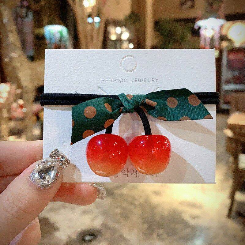Dây cột tóc hình trái cherry