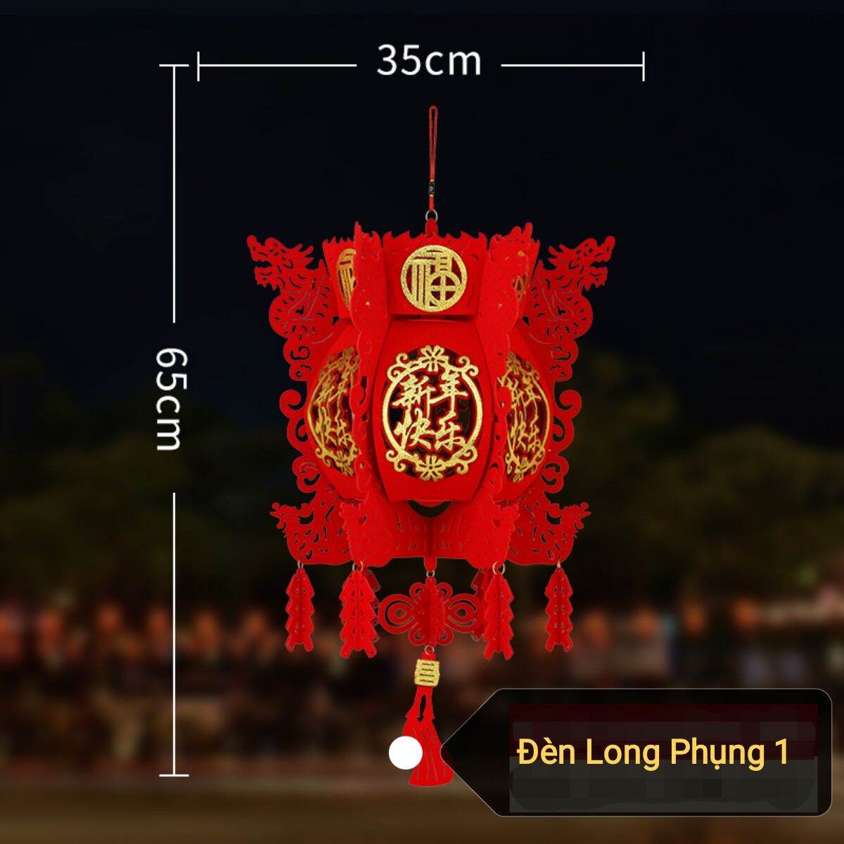 Lồng đèn DYI trang trí độc đáo vải không dệt