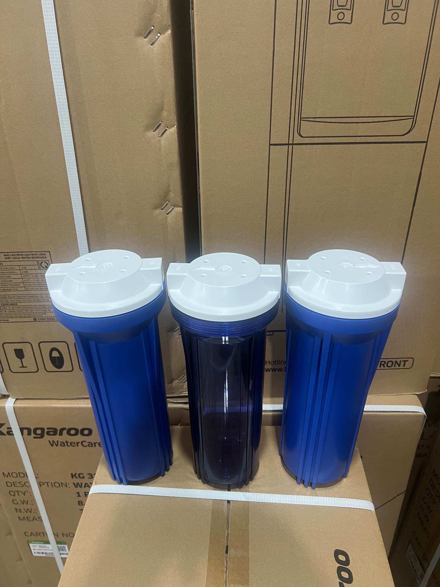 Vỏ cốc lọc nước số 1 2 3 , 123 cho  máy lọc nước kangaroo 10ink , máy lọc nước 10l/h 20l/h