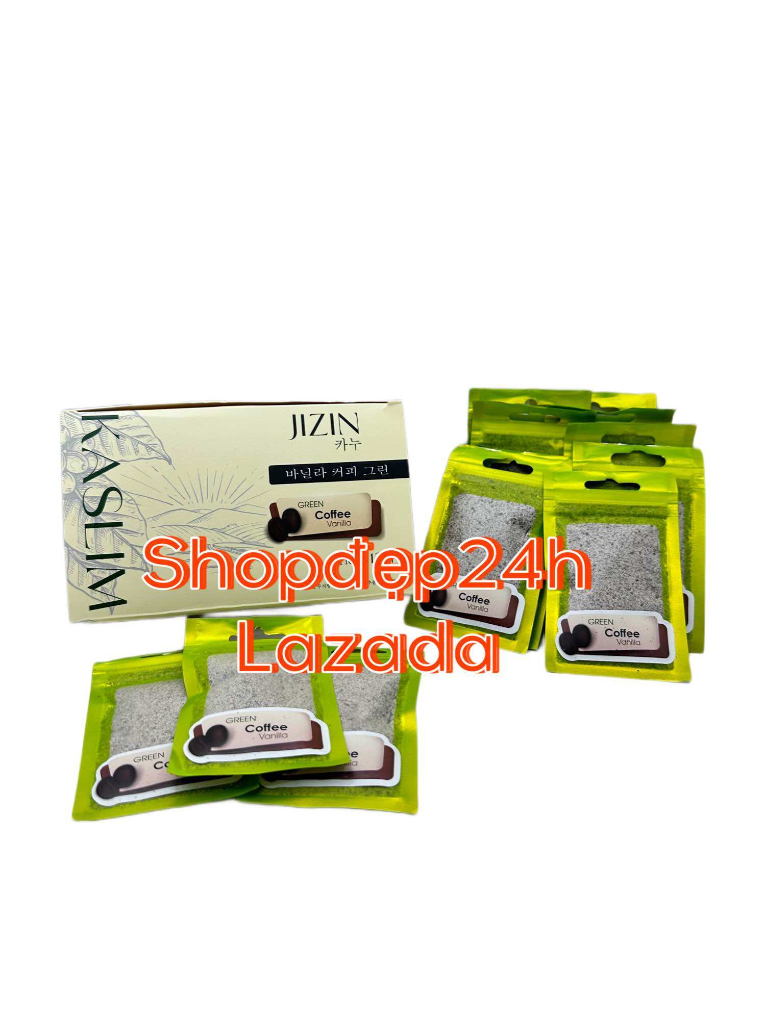 Green Coffee Vanilla Cà phê xanh tiêu mỡ KASLIM JIZIN (Giống Cacao Slim mẫu cũ)
