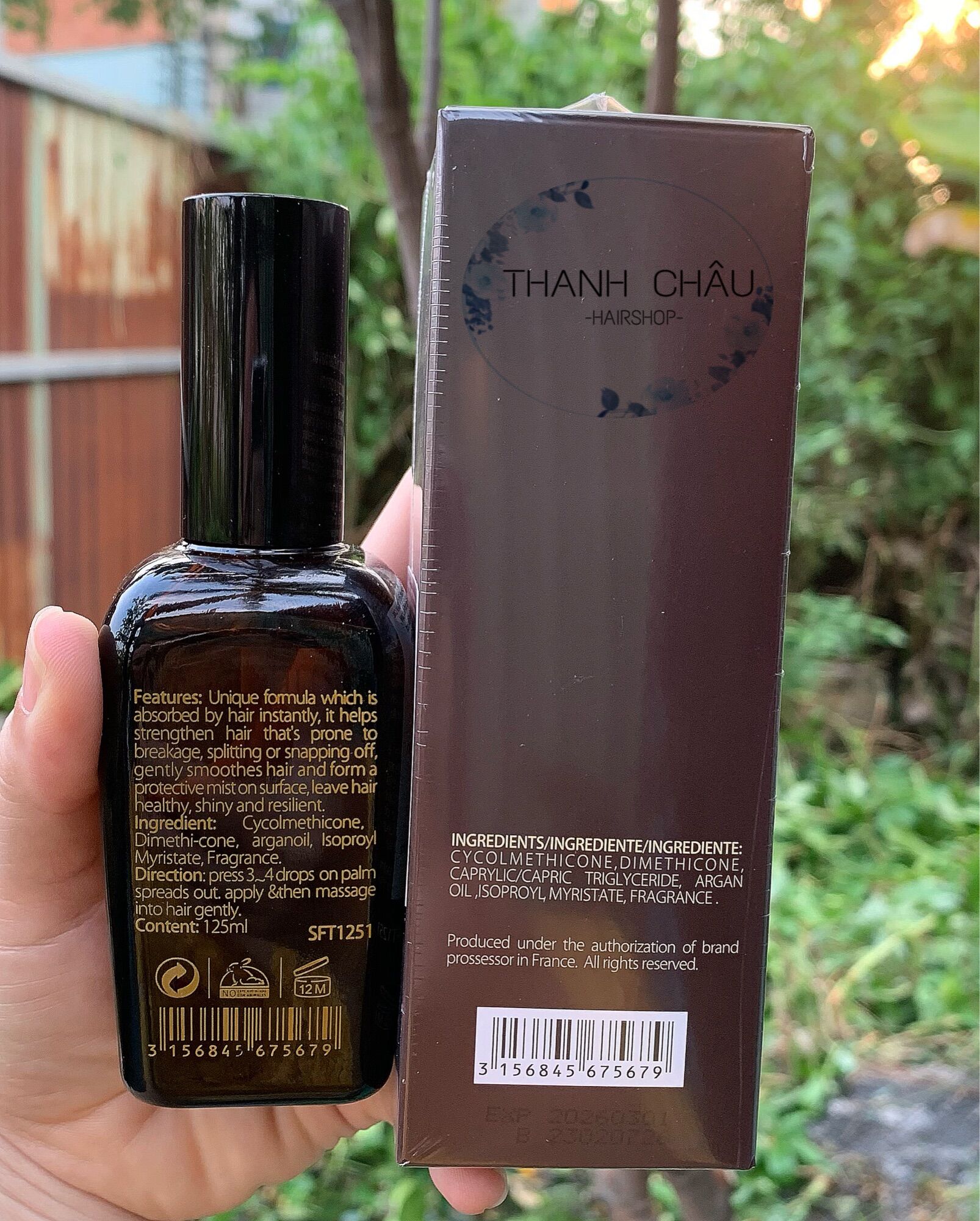 Tinh dầu dưỡng tóc Aurane 125ml