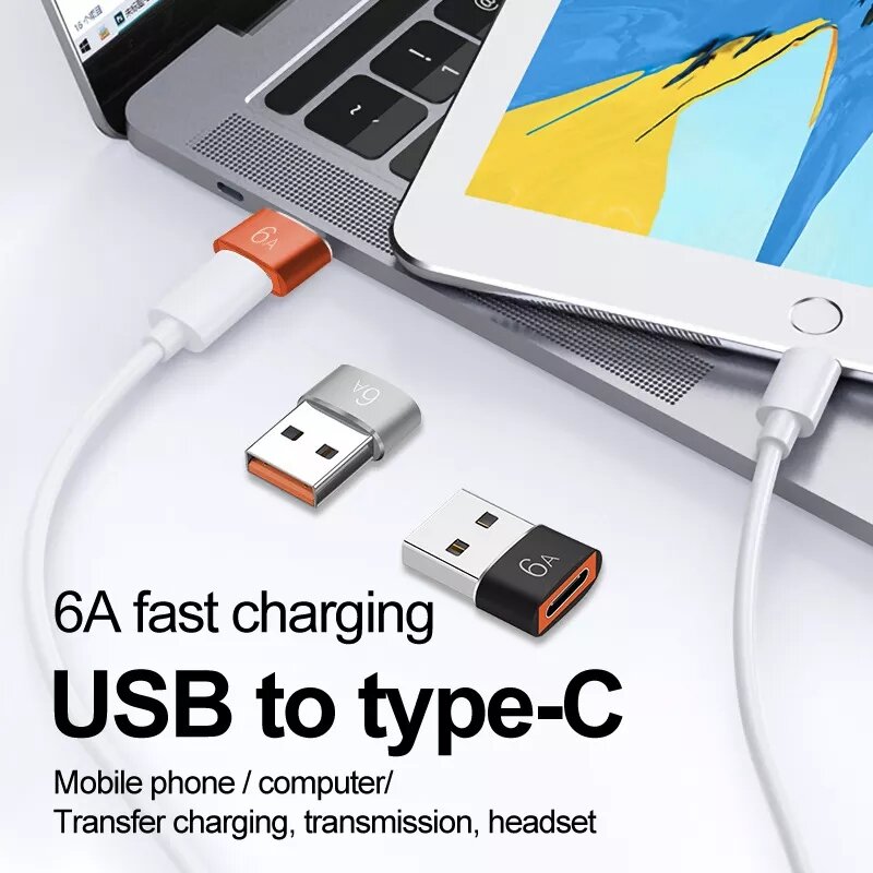 Đầu chuyển đổi OTG, USB sang Type C, truyền dữ liệu, sạc pin tốc độ cao