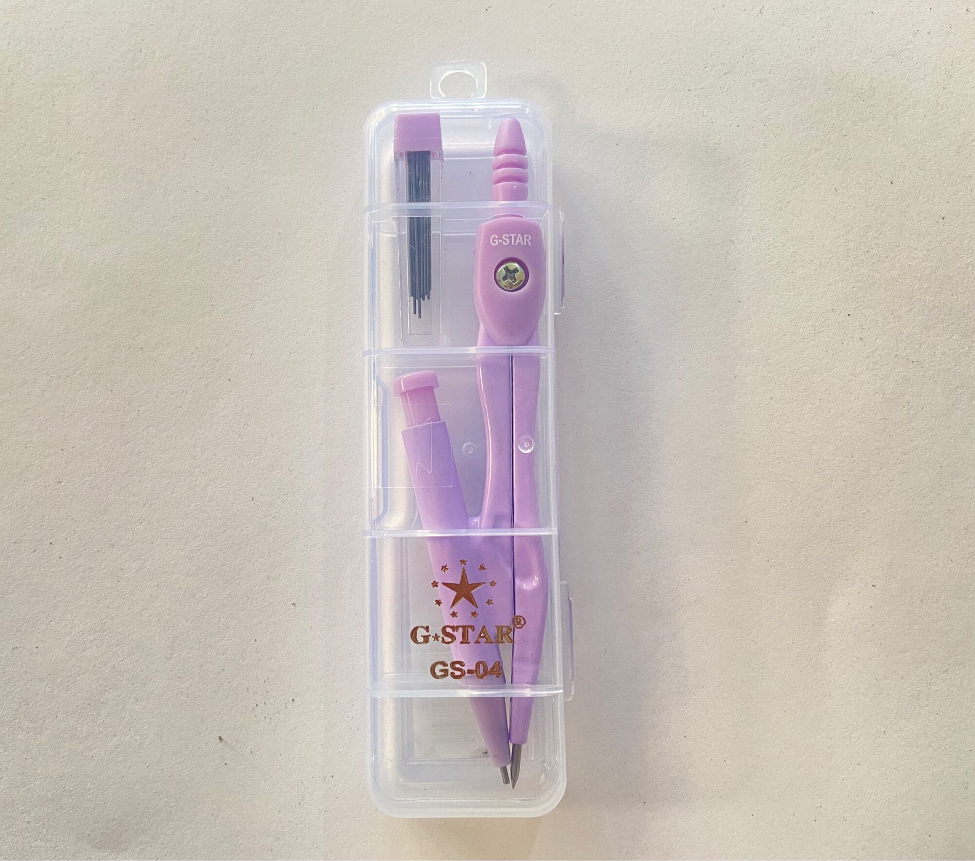 Compa chì bấm học sinh g-star gs-04 hộp nhỏ tiện lợi