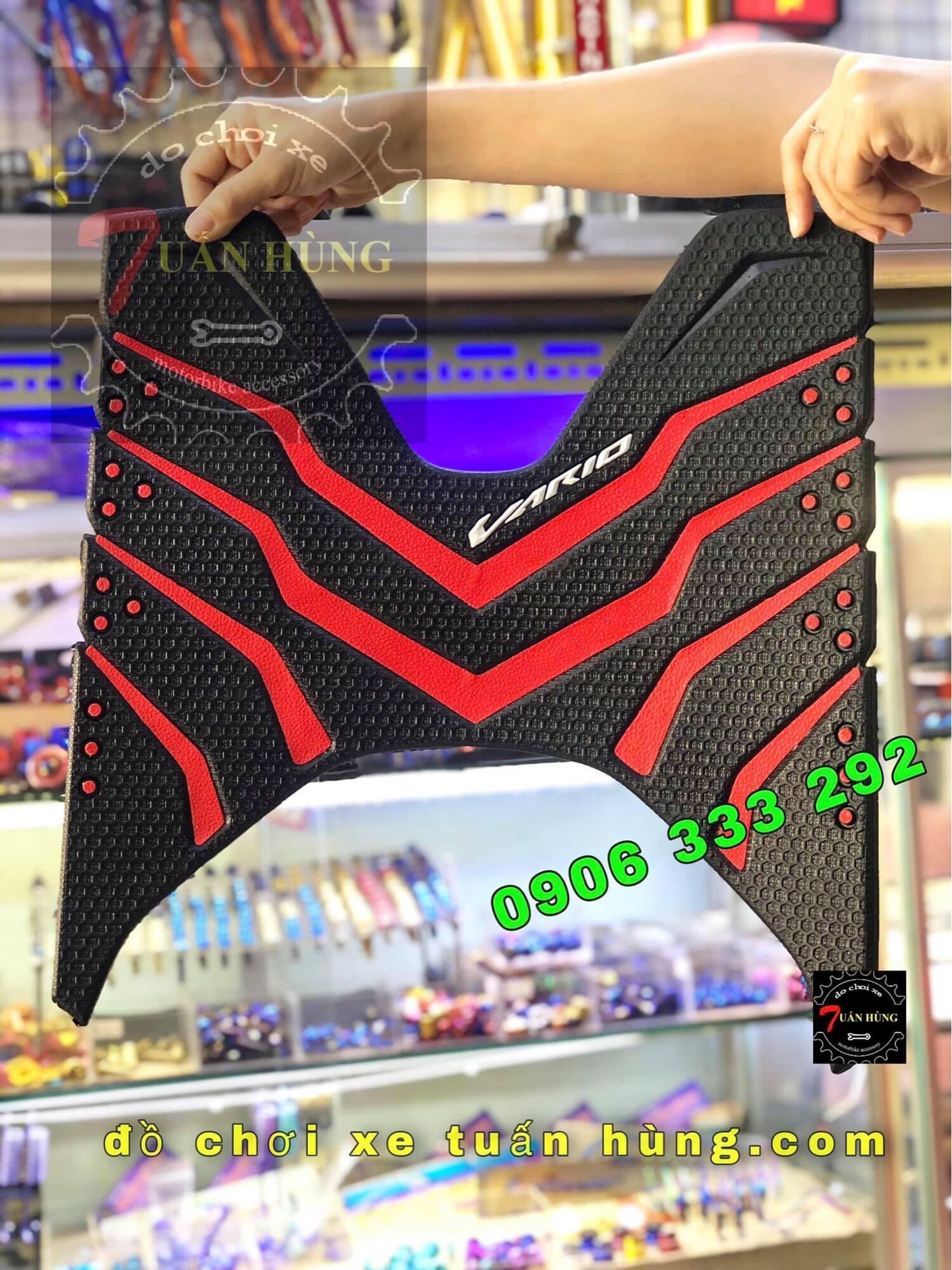Lót chân vario 150/125 kiểu cao su dày
