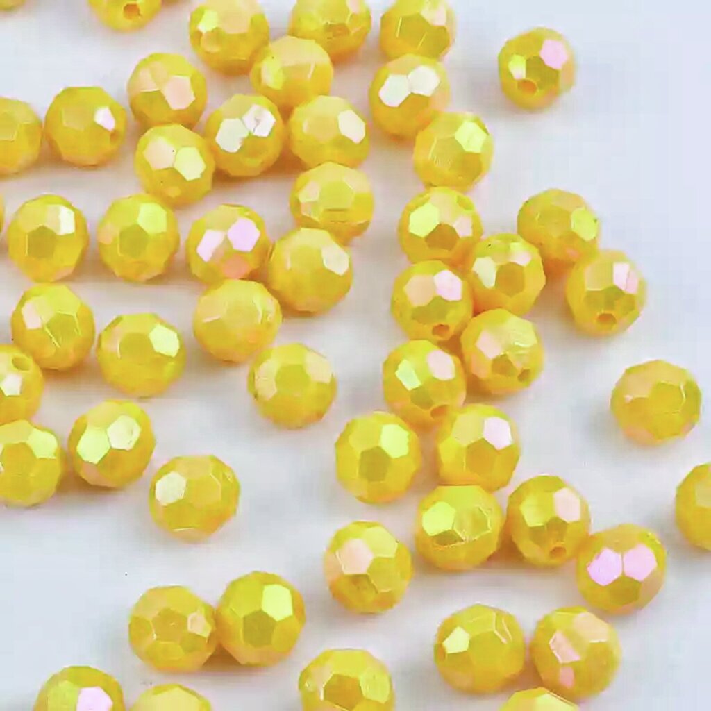 hạt nhựa 8mm màu DIY cườm góc cừ